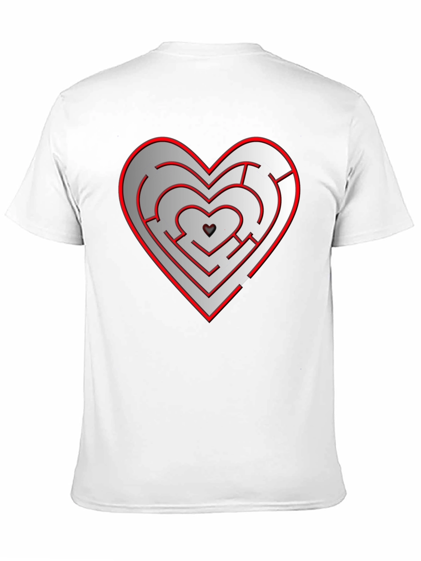 Heart Maze T-Shirt - Solve the Puzzle of Love!