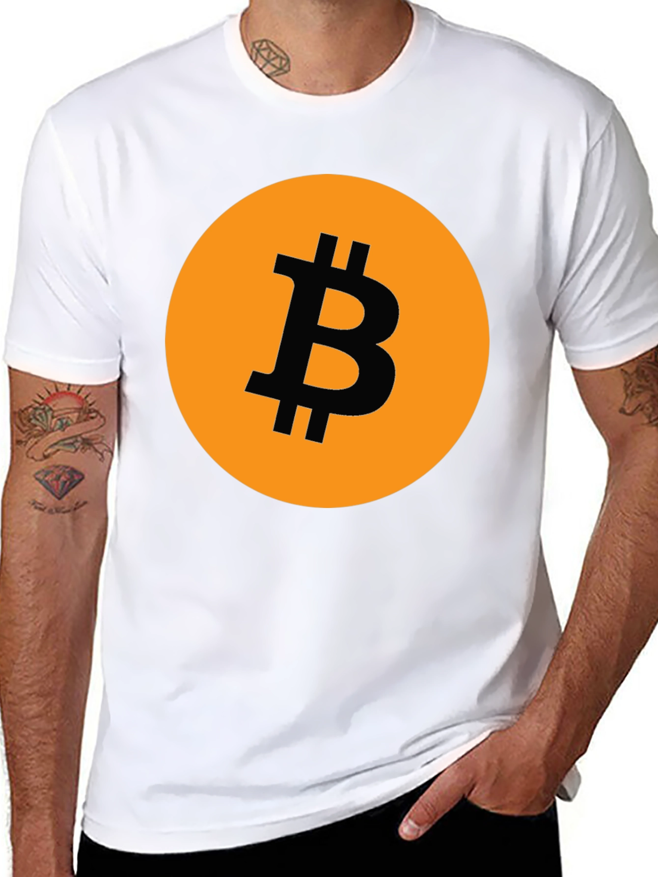 Bitcoin Logo Graphic Tee - Black