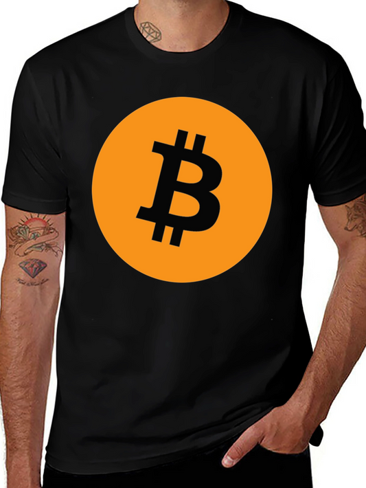 Bitcoin Logo Graphic Tee - Black