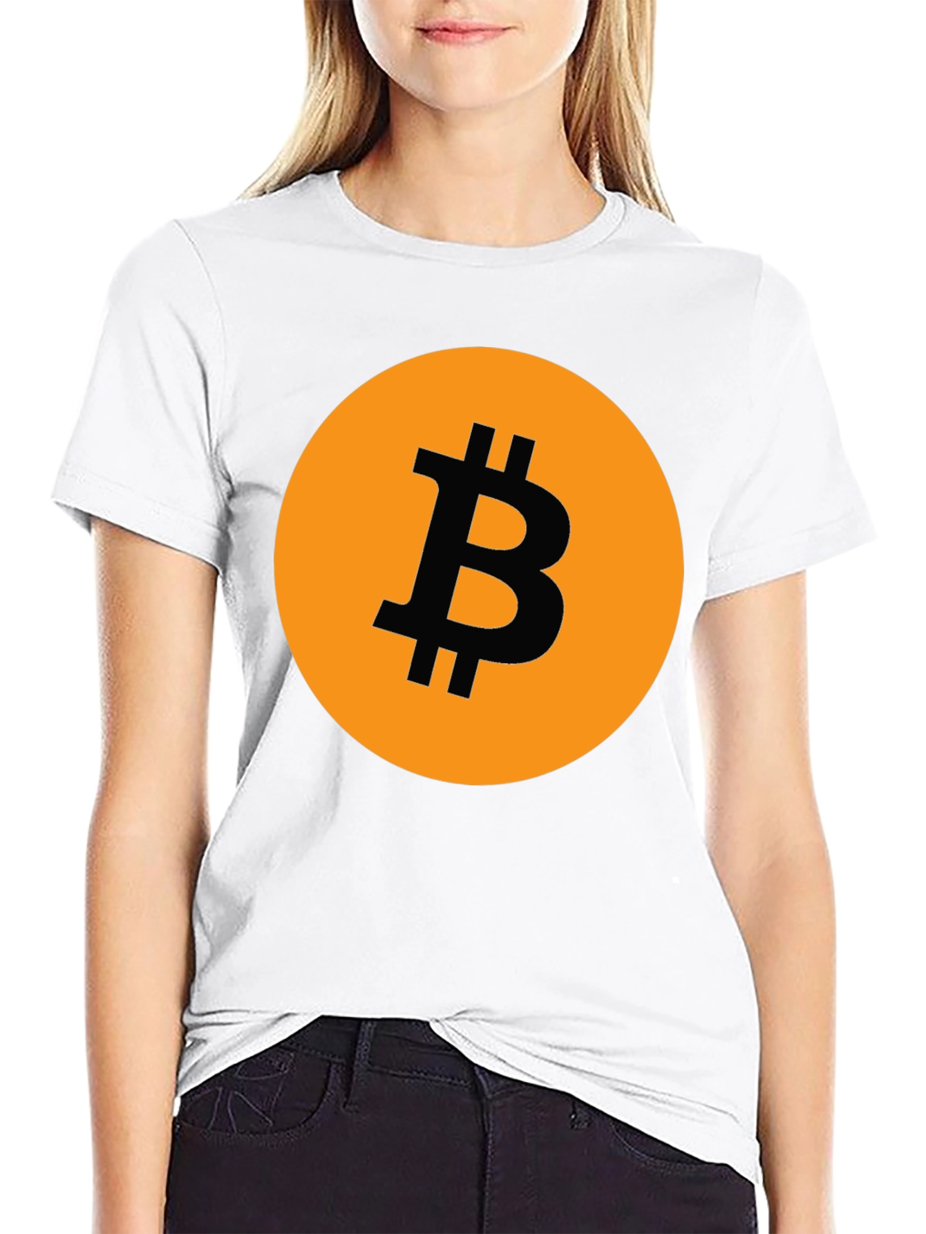Bitcoin Logo Graphic Tee - Black