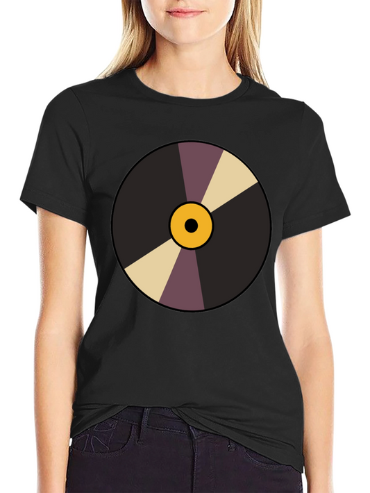 Retro Vinyl Record Graphic Tee - Classic Style