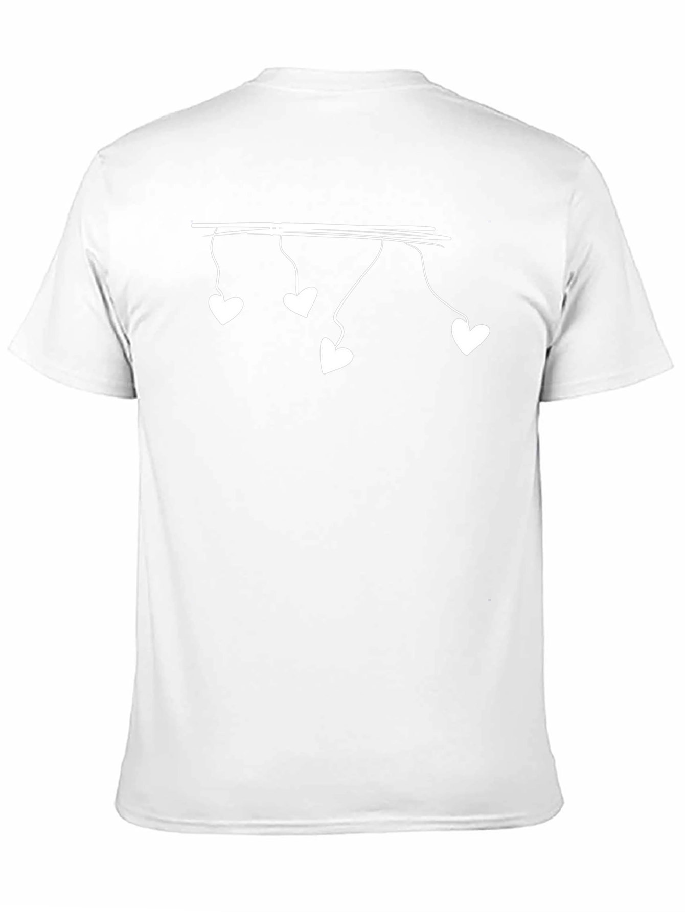 Heart String Tee - Mens Black Graphic T-Shirt
