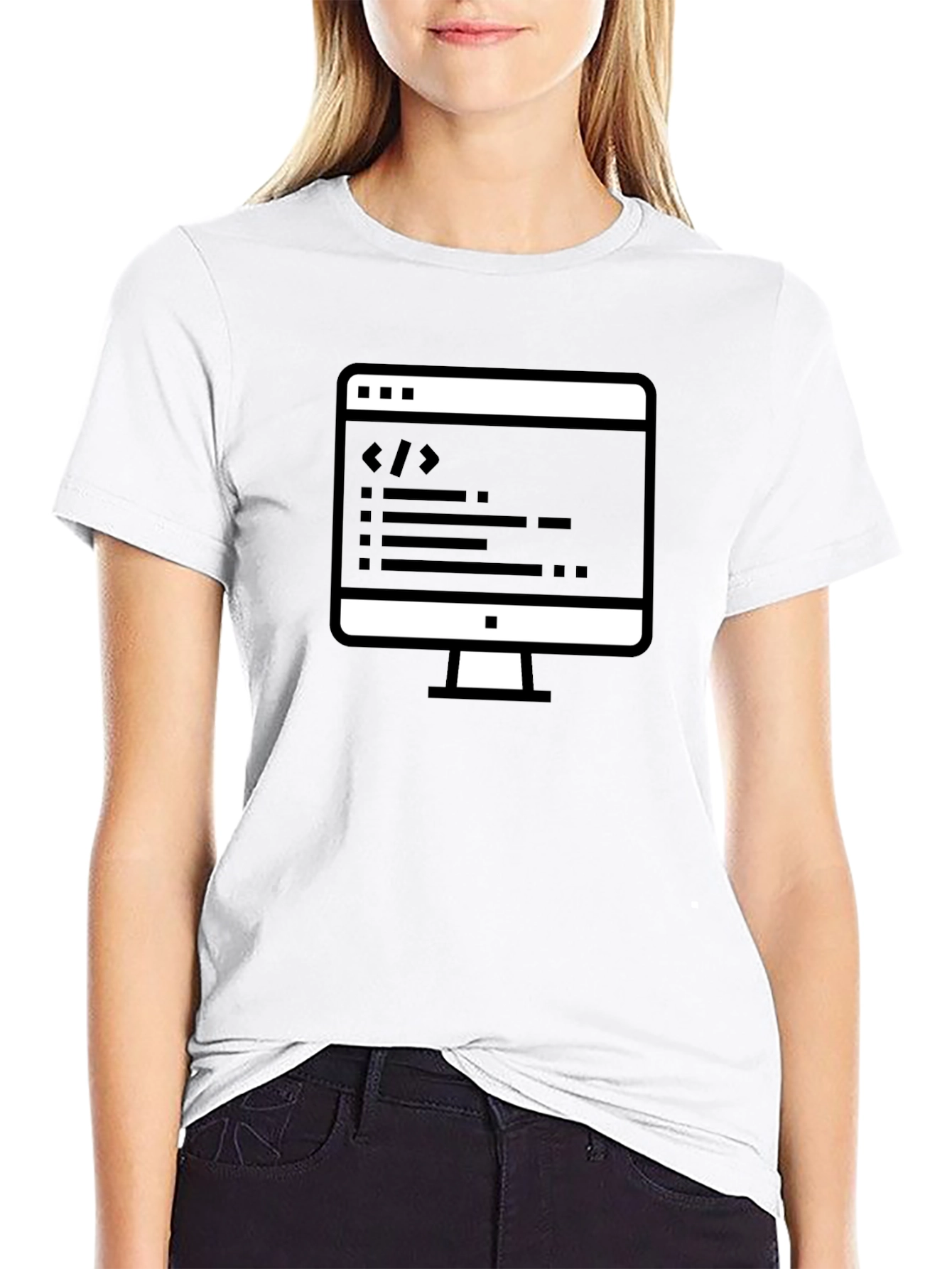 Coders Tee: Black Cotton Programmer T-Shirt