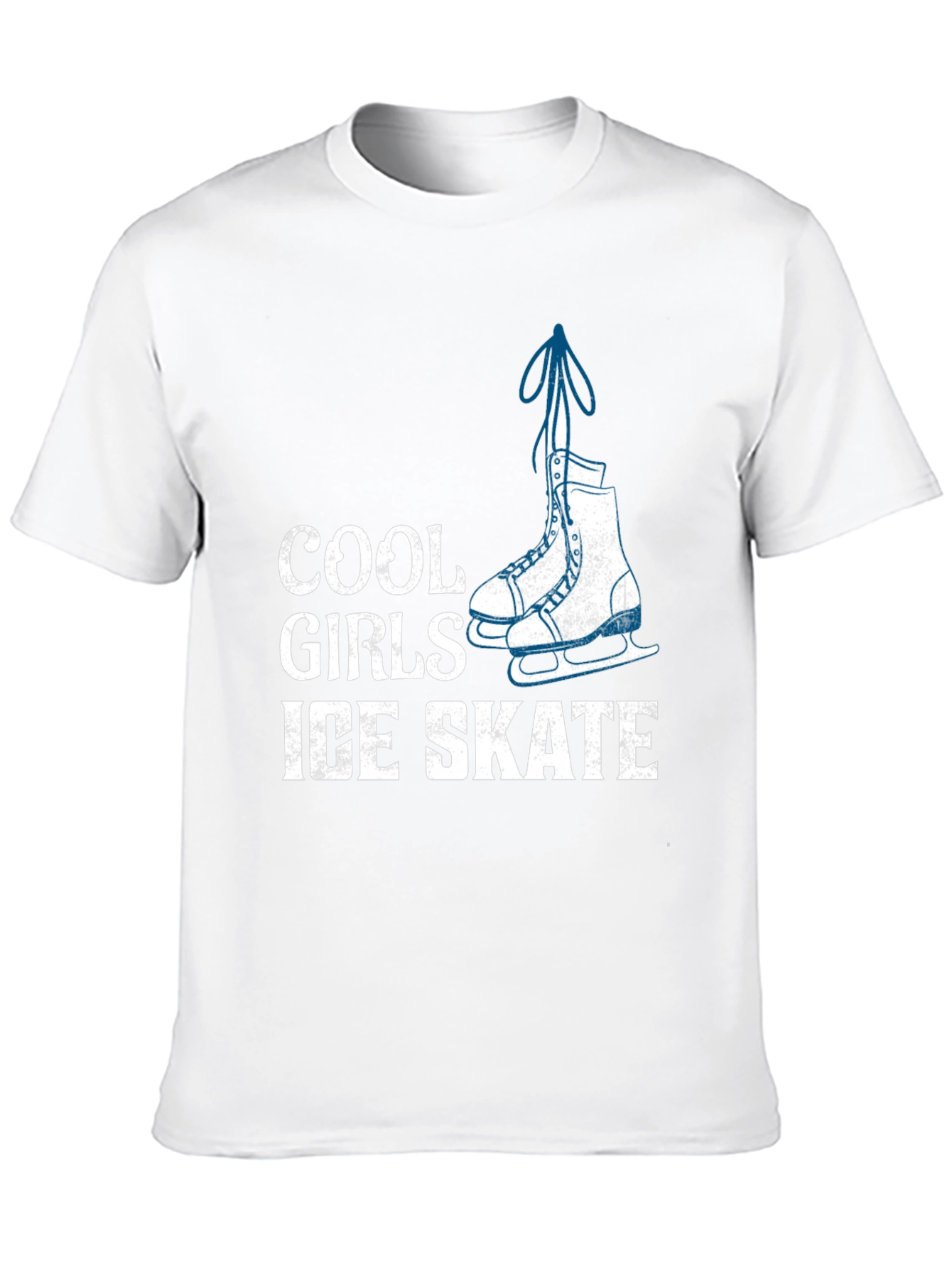 Cool Girls Ice Skate T-Shirt - Black Graphic Tee