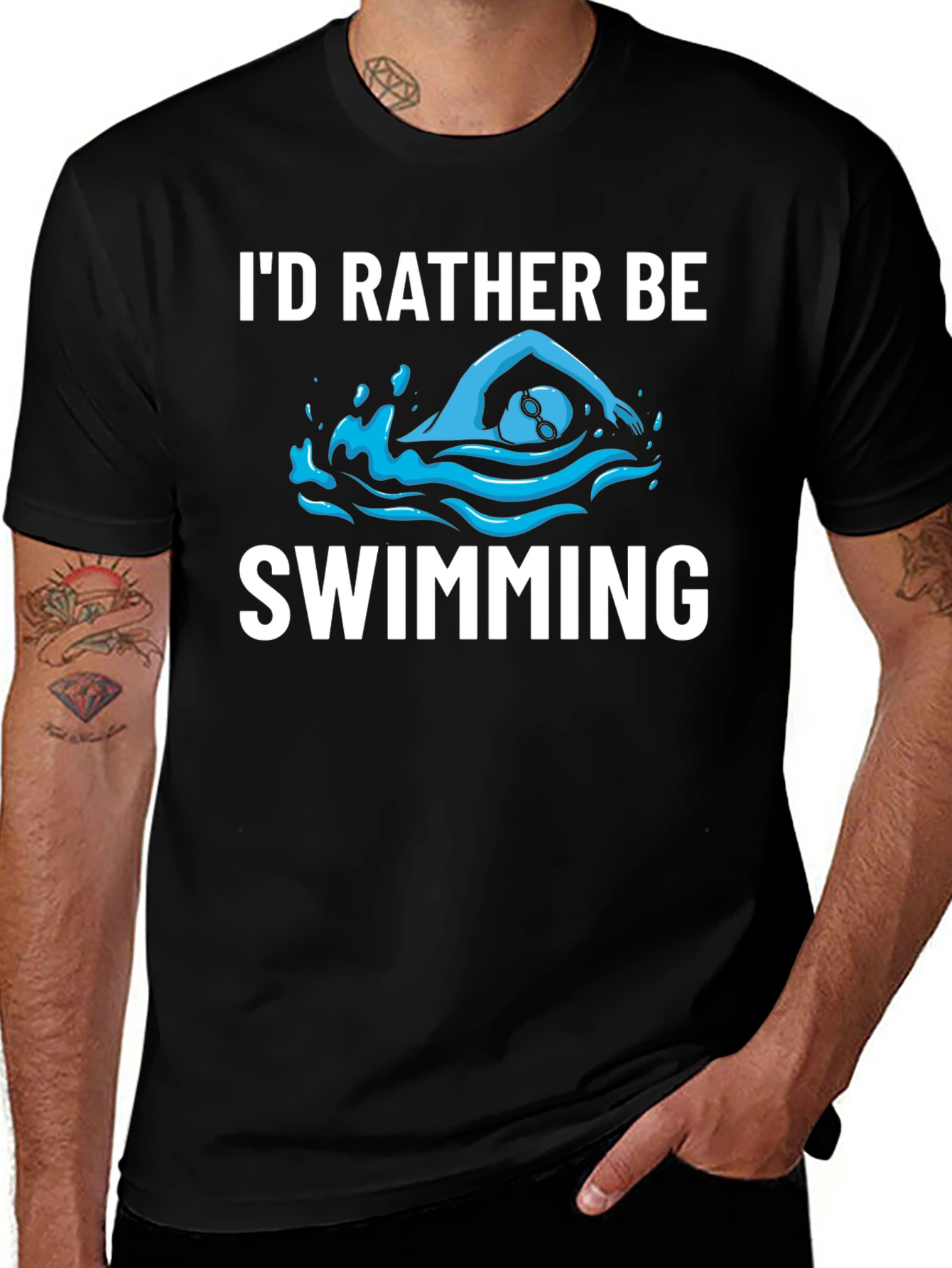 Id Rather Be Swimming T-Shirt
