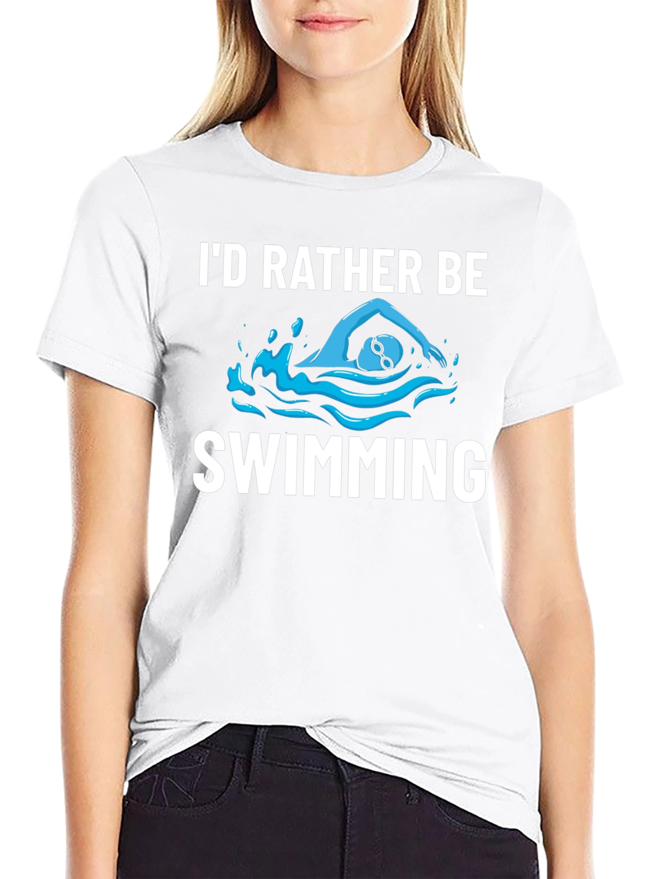Id Rather Be Swimming T-Shirt