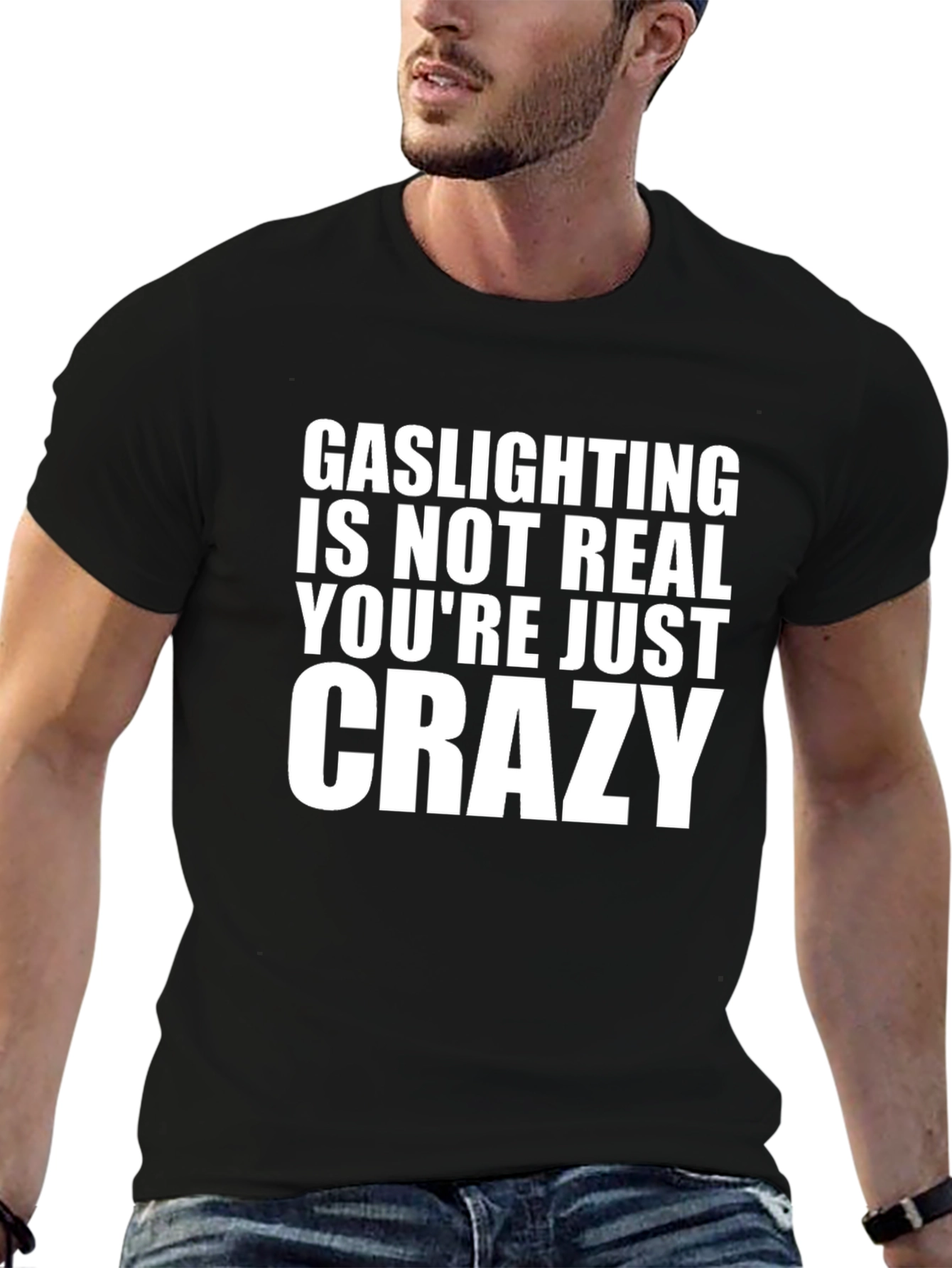 Gaslighting Slogan Graphic Tee