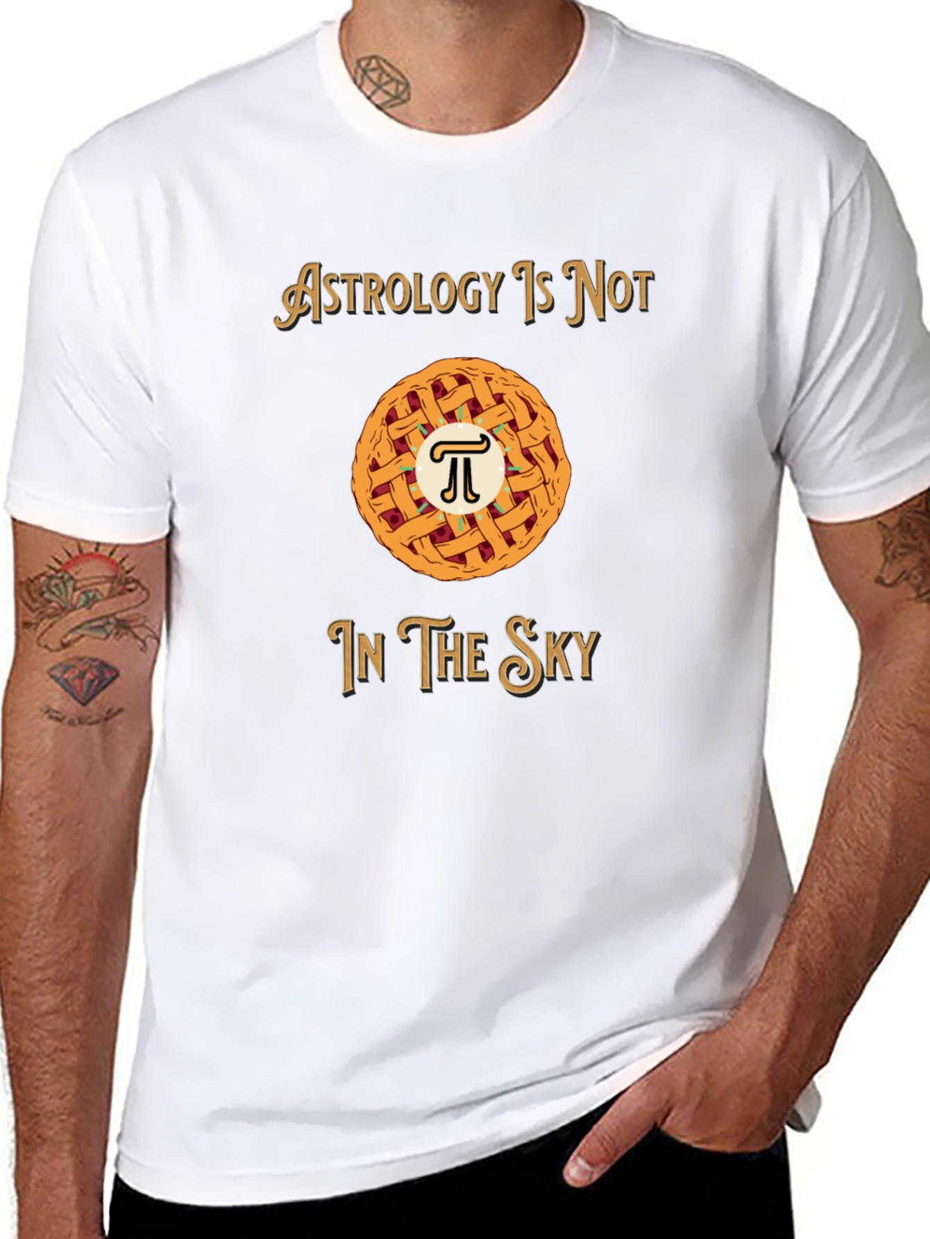 Astrology is Not in the Sky Pi Pie T-Shirt