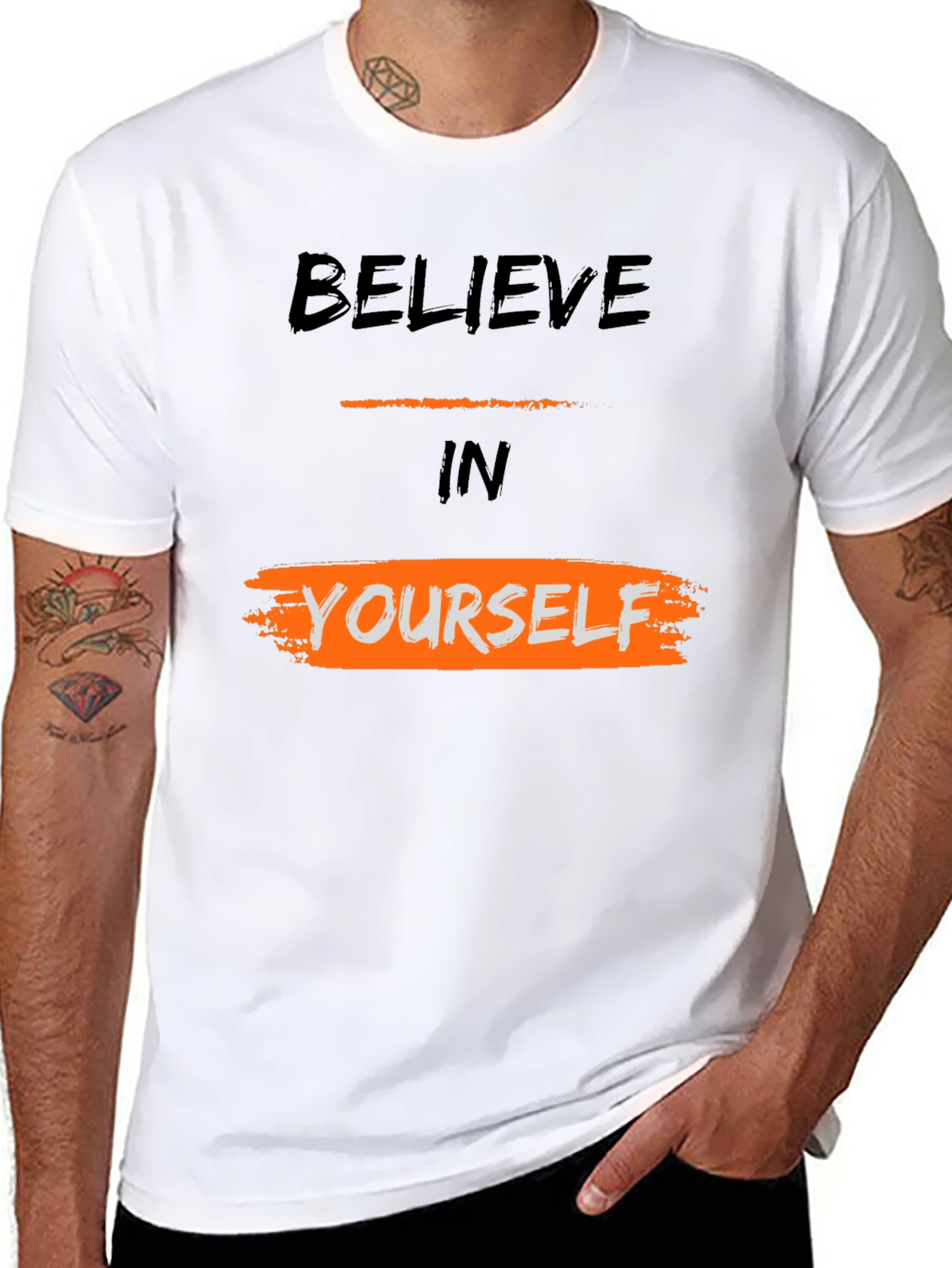 Believe in Yourself Graphic Tee - Black