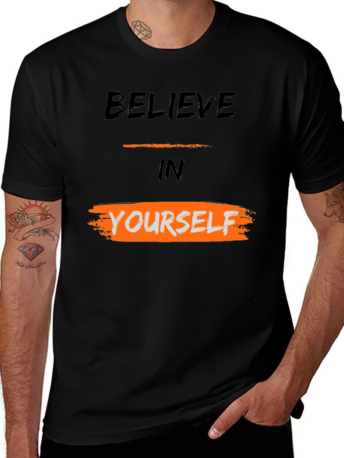 Believe in Yourself Graphic Tee - Black