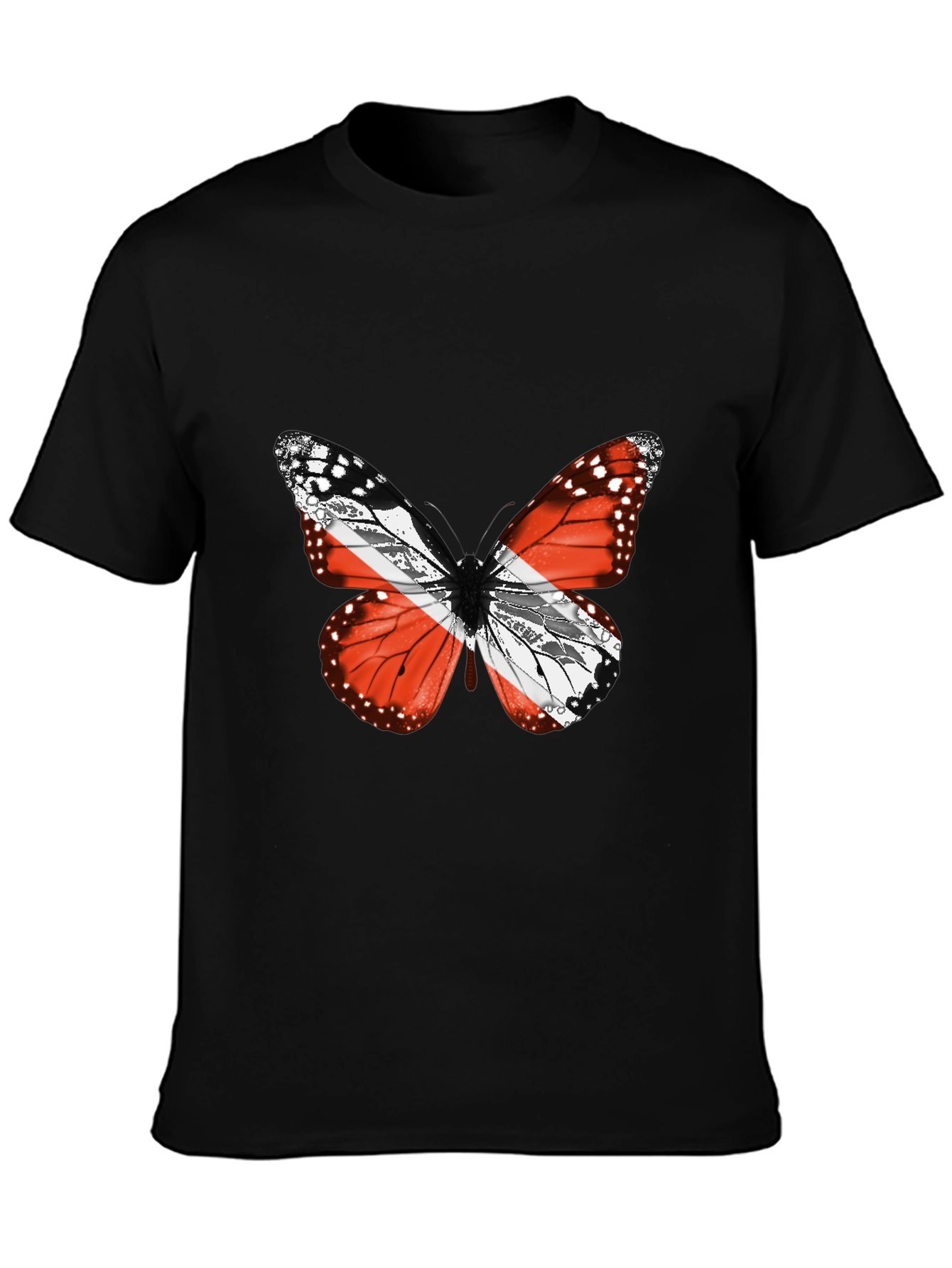 Butterfly Trinidad & Tobago Flag T-Shirt