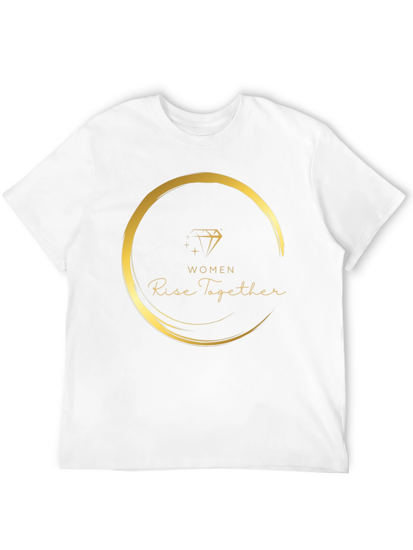 Women Rise Together Black Graphic Tee
