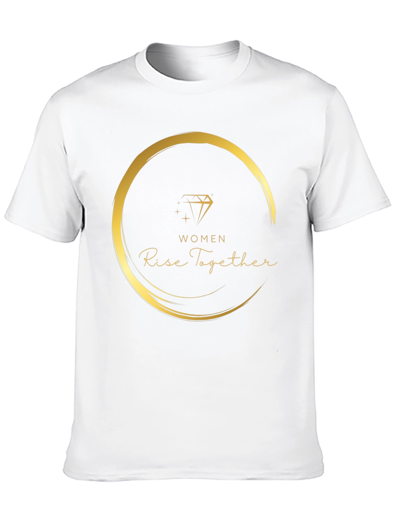 Women Rise Together Black Graphic Tee