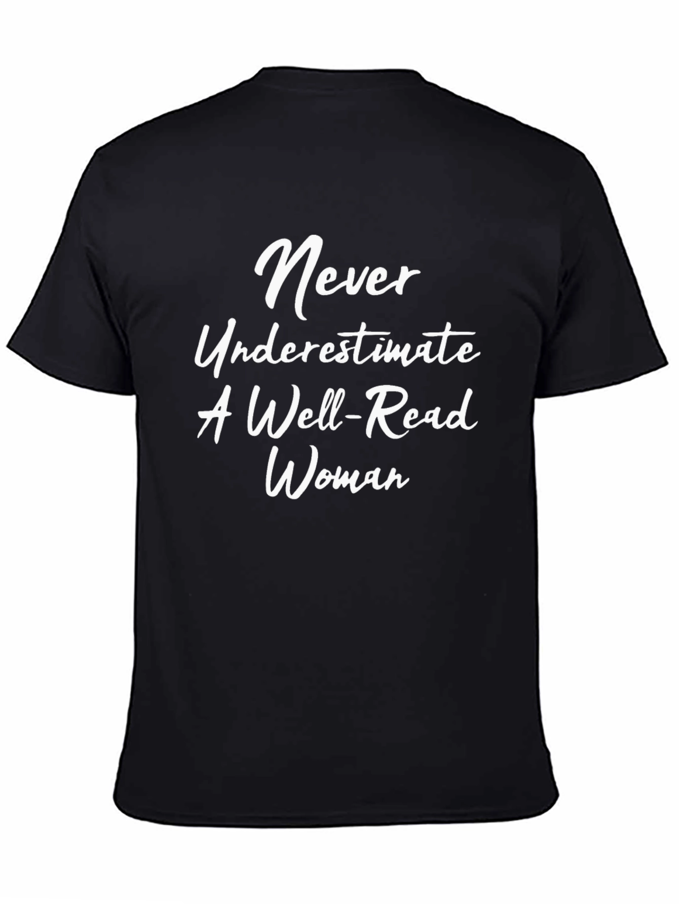 Well-Read Woman Graphic Tee - Black Cotton T-Shirt