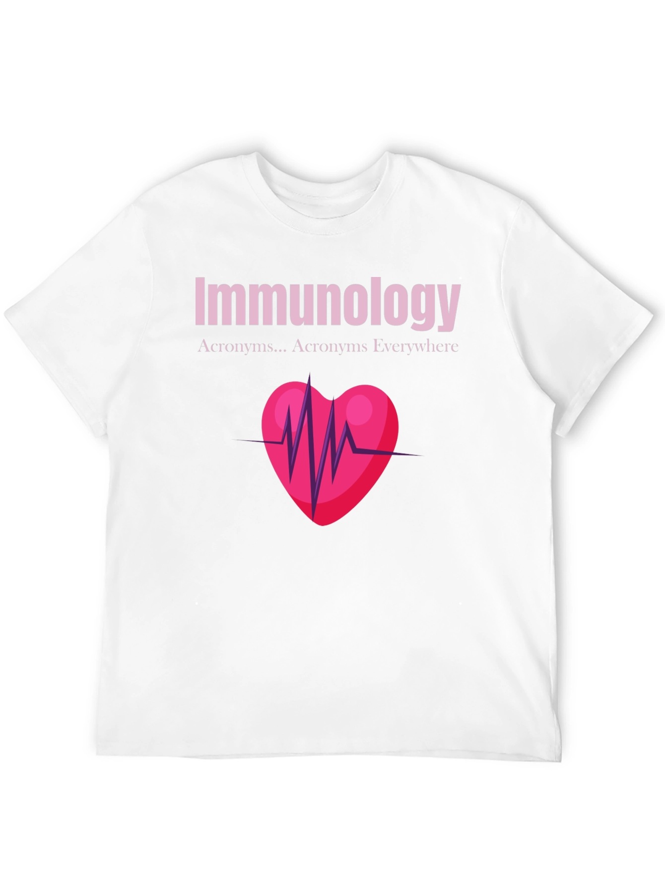 Immunology Heartbeat Graphic T-Shirt