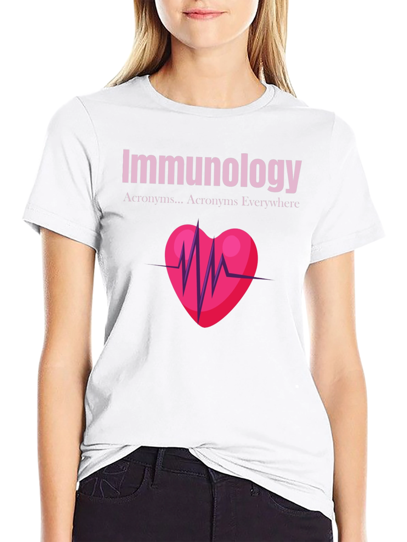 Immunology Heartbeat Graphic T-Shirt