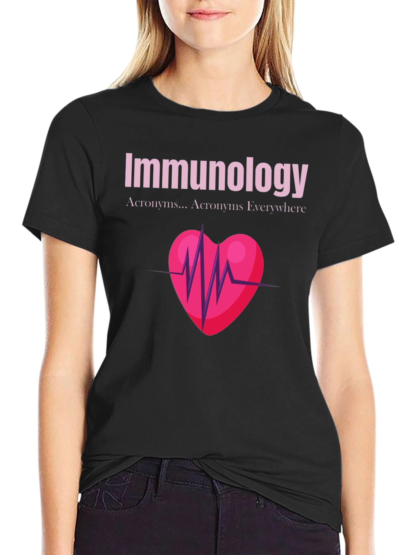 Immunology Heartbeat Graphic T-Shirt