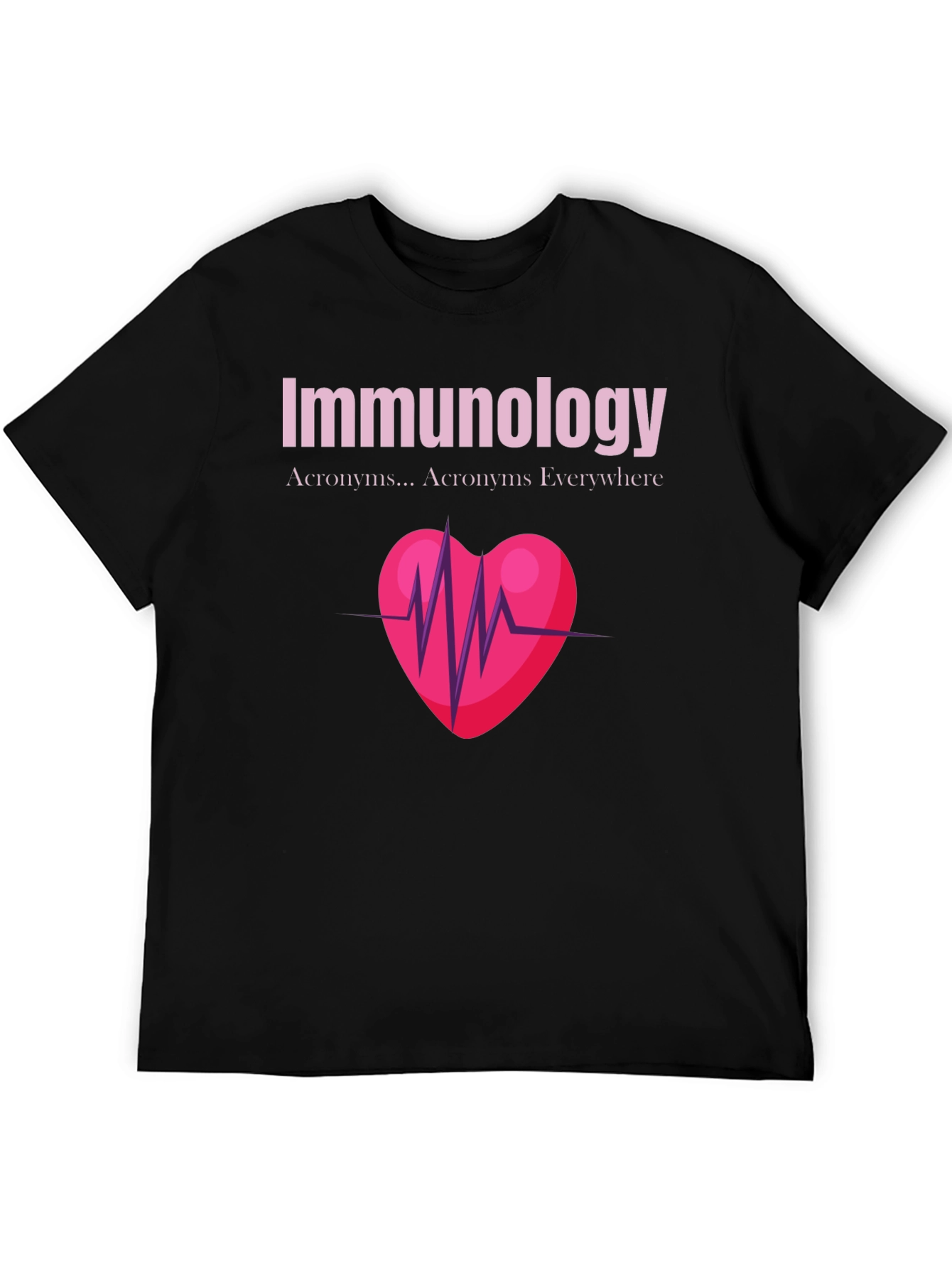 Immunology Heartbeat Graphic T-Shirt