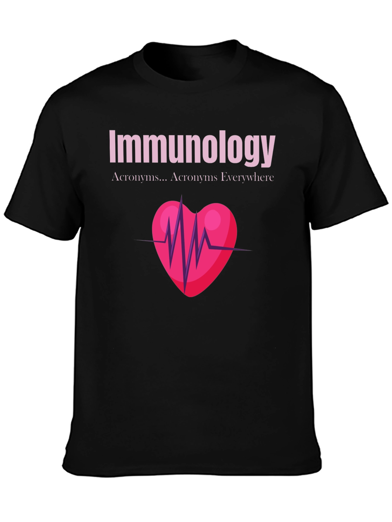 Immunology Heartbeat Graphic T-Shirt
