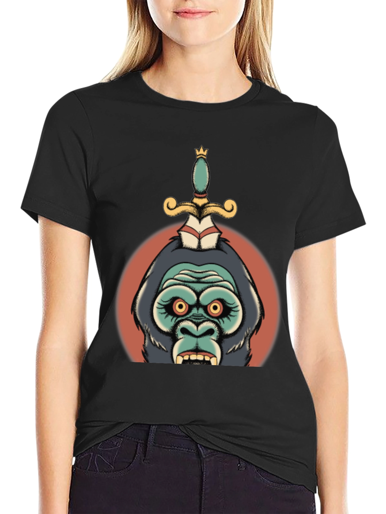 King Kong Dagger Graphic Tee - Black