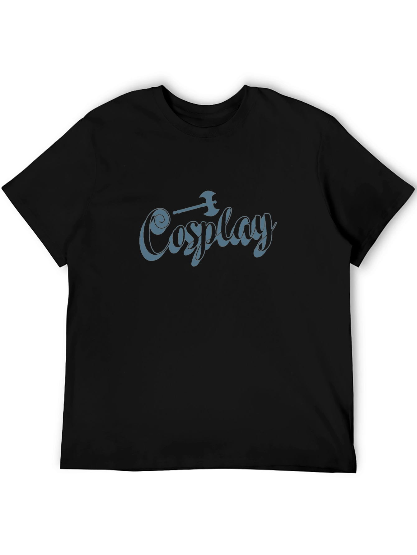 Cosplay T-Shirt - Black Tee with Axe Design
