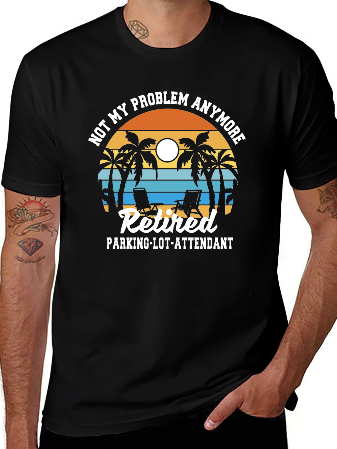 Retired Parking Lot Attendant Graphic T-Shirt