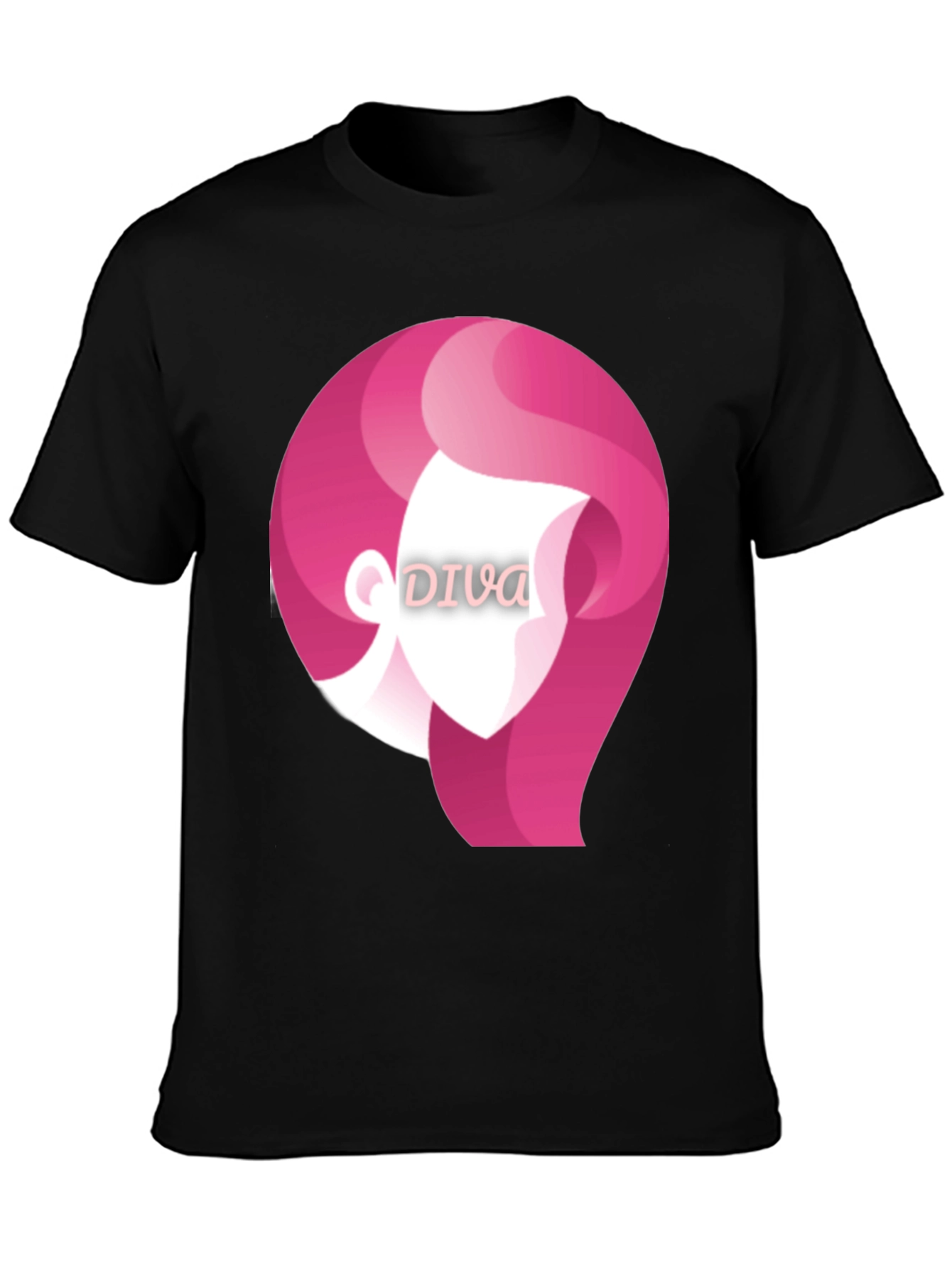 Diva Graphic Tee - Stylish Black T-Shirt