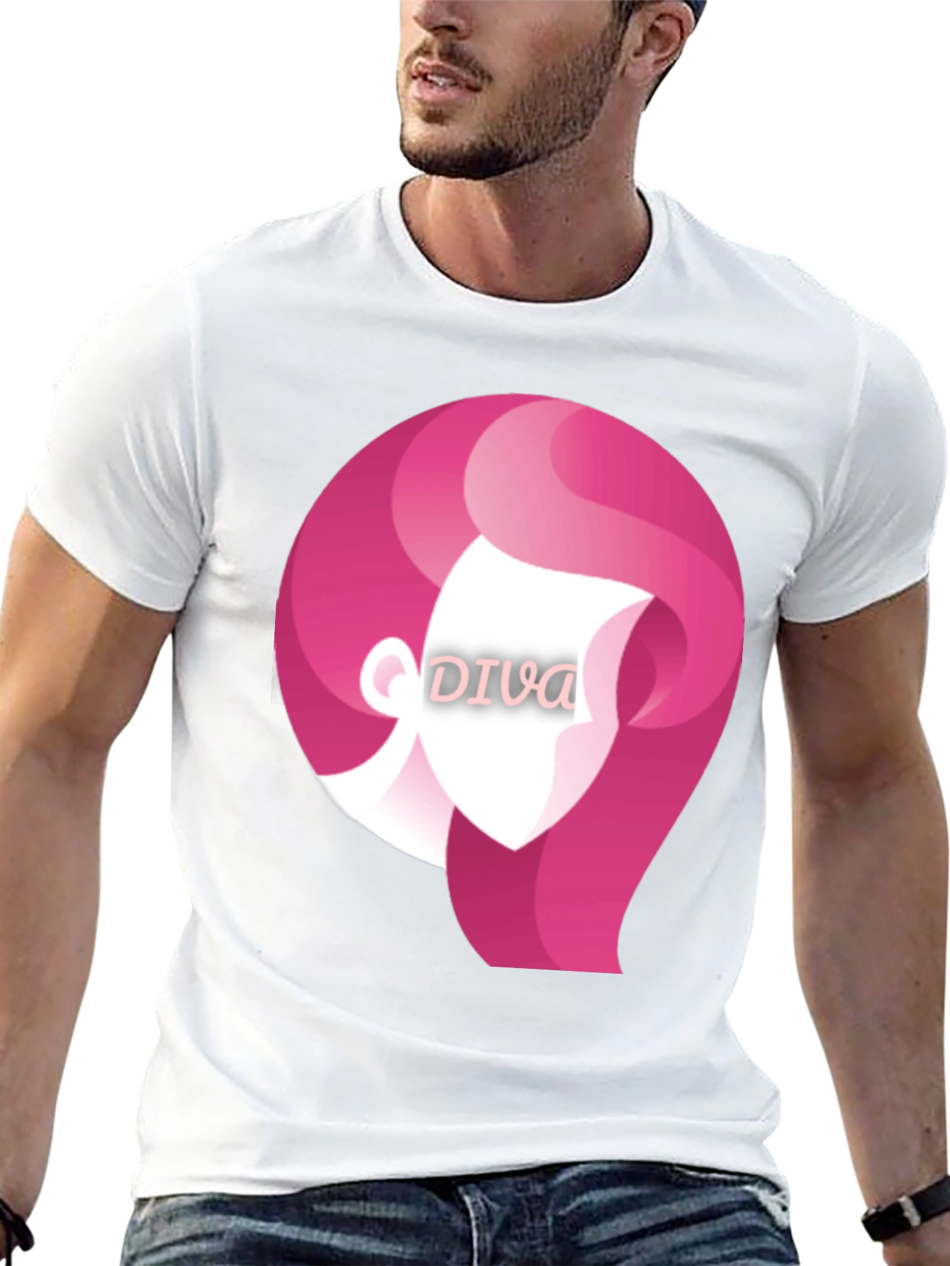 Diva Graphic Tee - Stylish Black T-Shirt