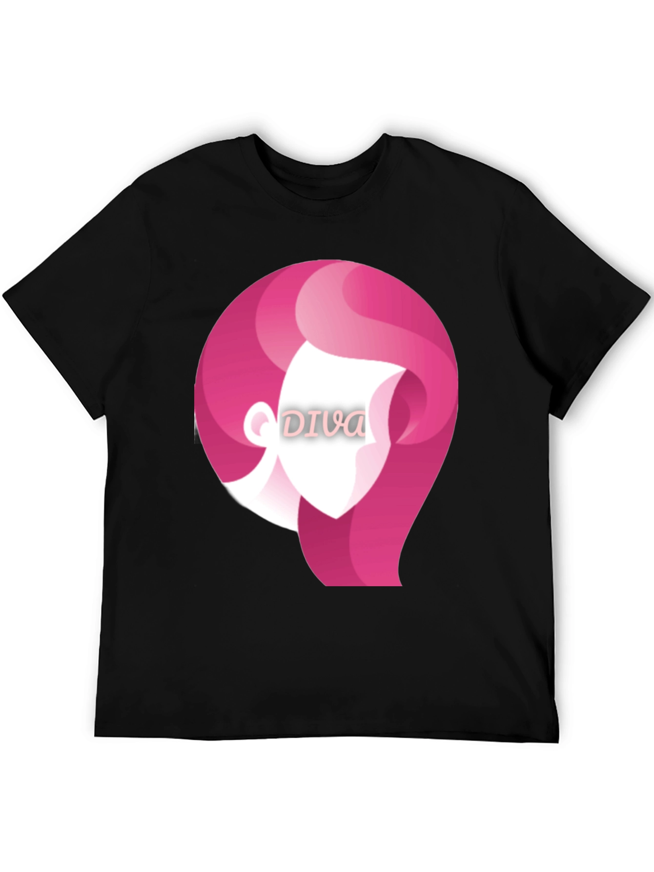 Diva Graphic Tee - Stylish Black T-Shirt