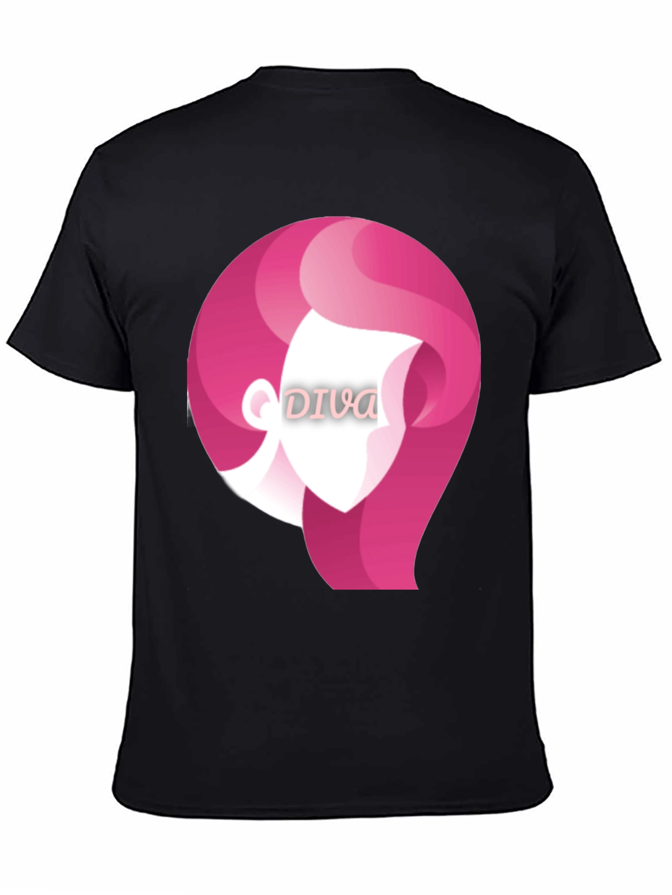 Diva Graphic Tee - Stylish Black T-Shirt