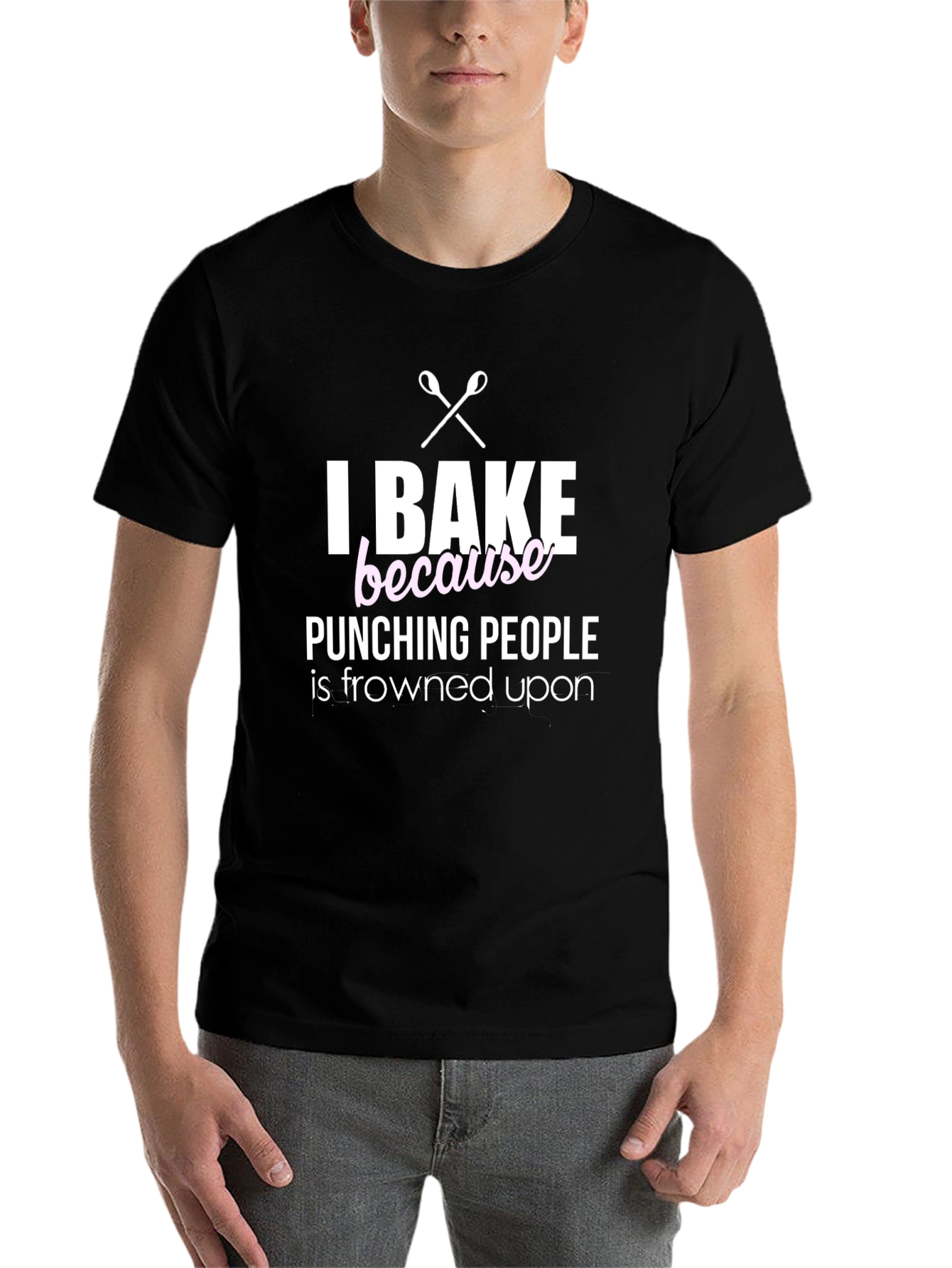 I Bake Because Punching People Is Frowned Upon T-Shirt