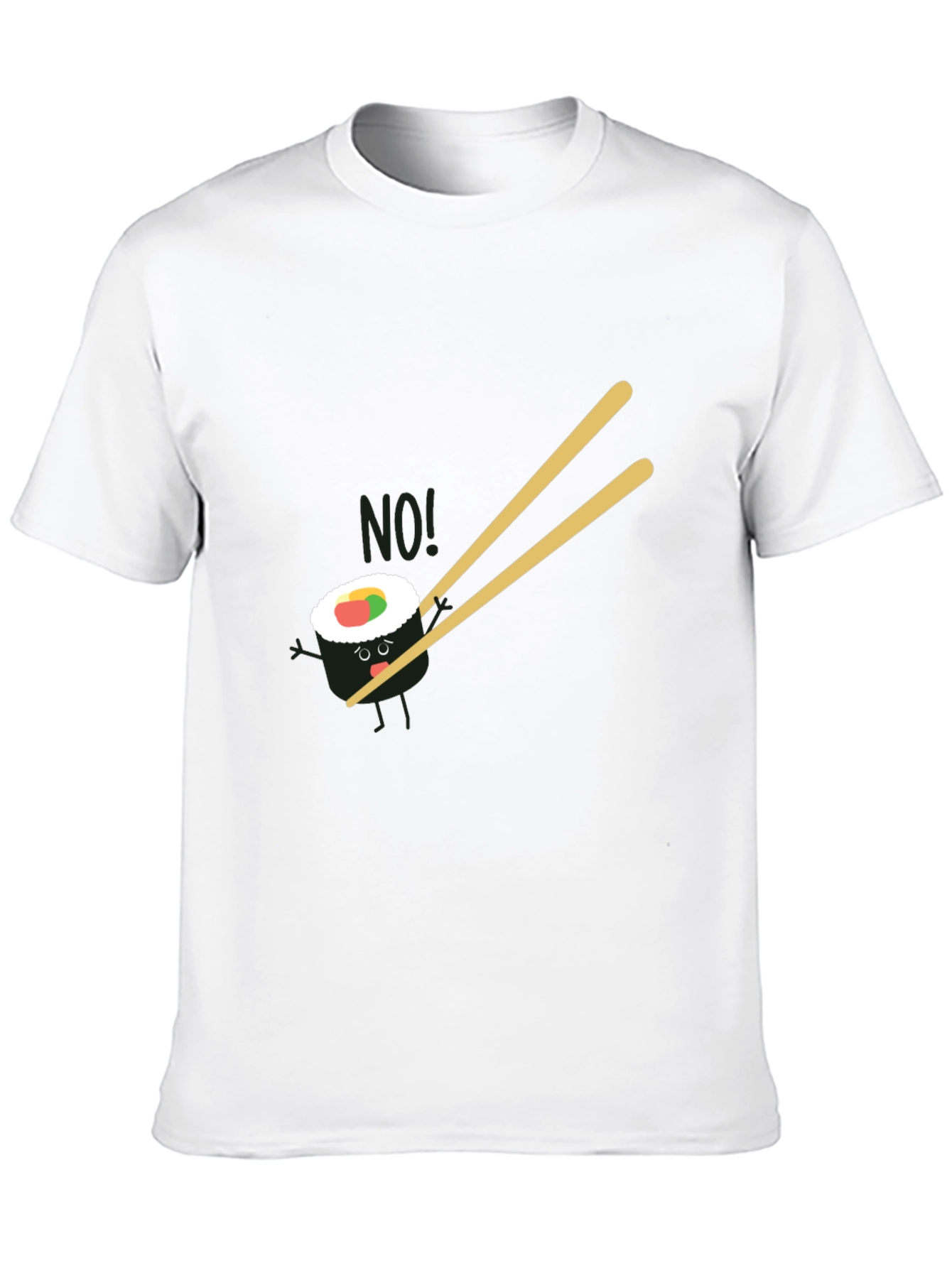 Sushi No! Graphic Black T-Shirt