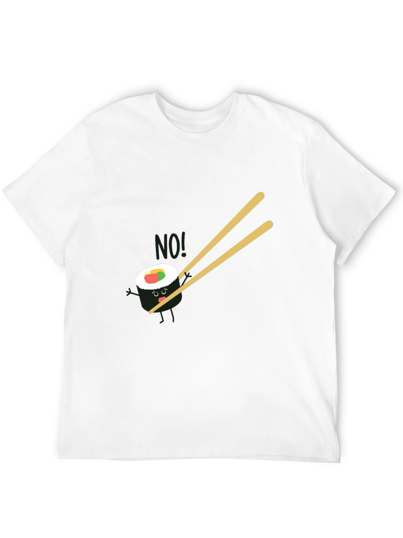 Sushi No! Graphic Black T-Shirt
