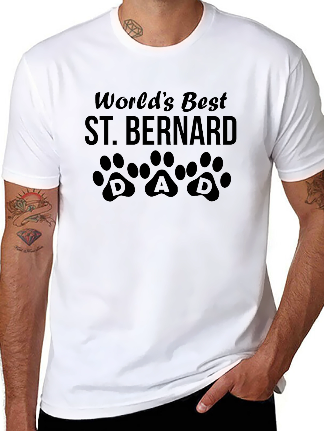 Worlds Best St. Bernard Dad T-Shirt