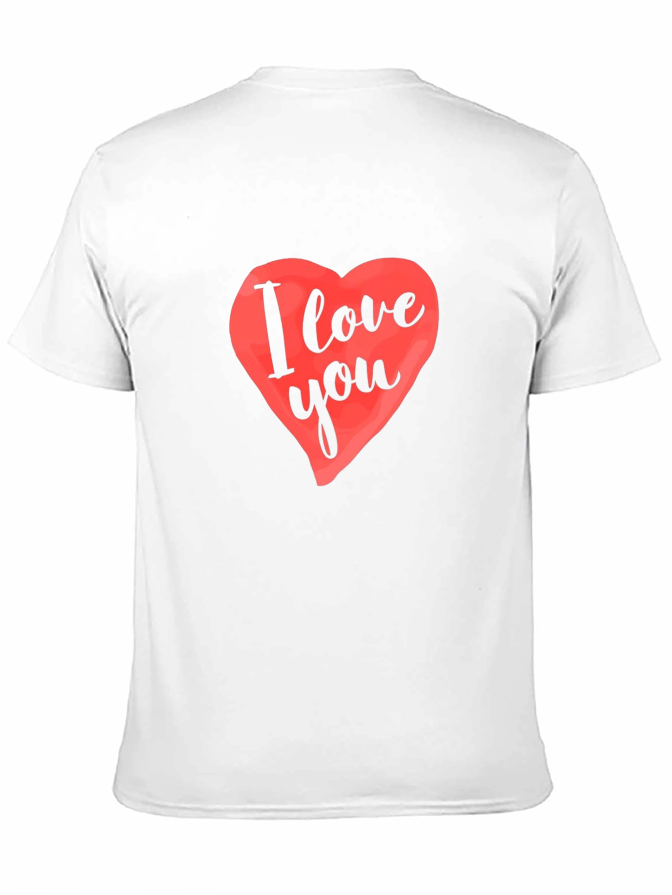 I Love You Heart Graphic Black T-Shirt
