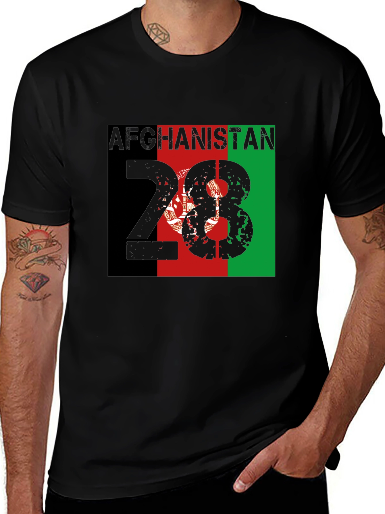 Afghanistan Flag T-Shirt - Patriotic Afghan Pride Tee