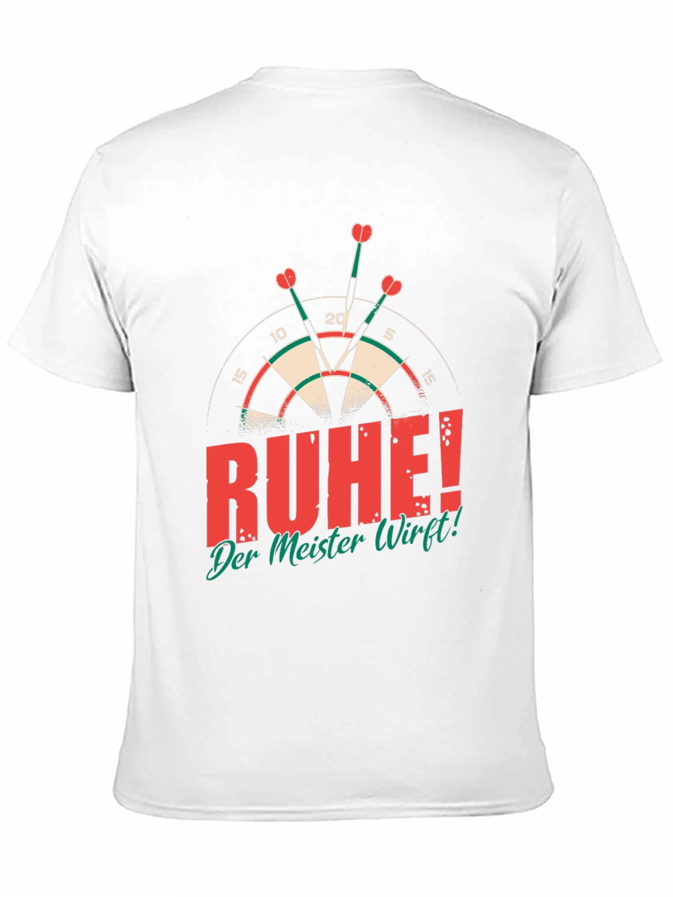 Darts Champion T-Shirt - Ruhe! Der Meister Wirft!