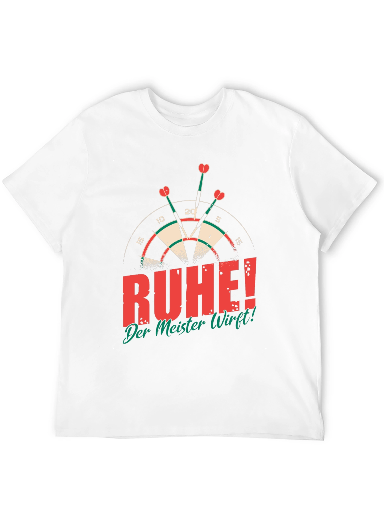 Darts Champion T-Shirt - Ruhe! Der Meister Wirft!
