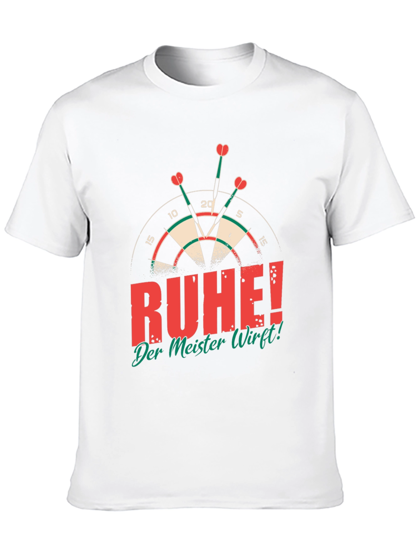 Darts Champion T-Shirt - Ruhe! Der Meister Wirft!