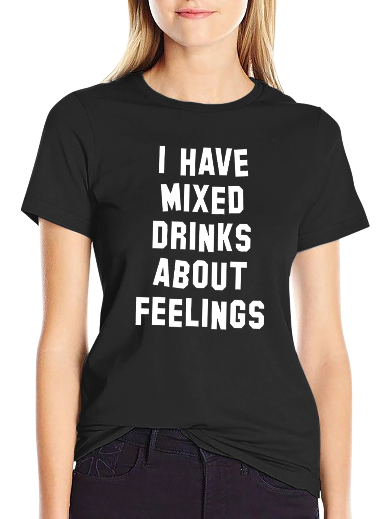 Mixed Drinks Feelings Tee - Humorous Graphic T-Shirt