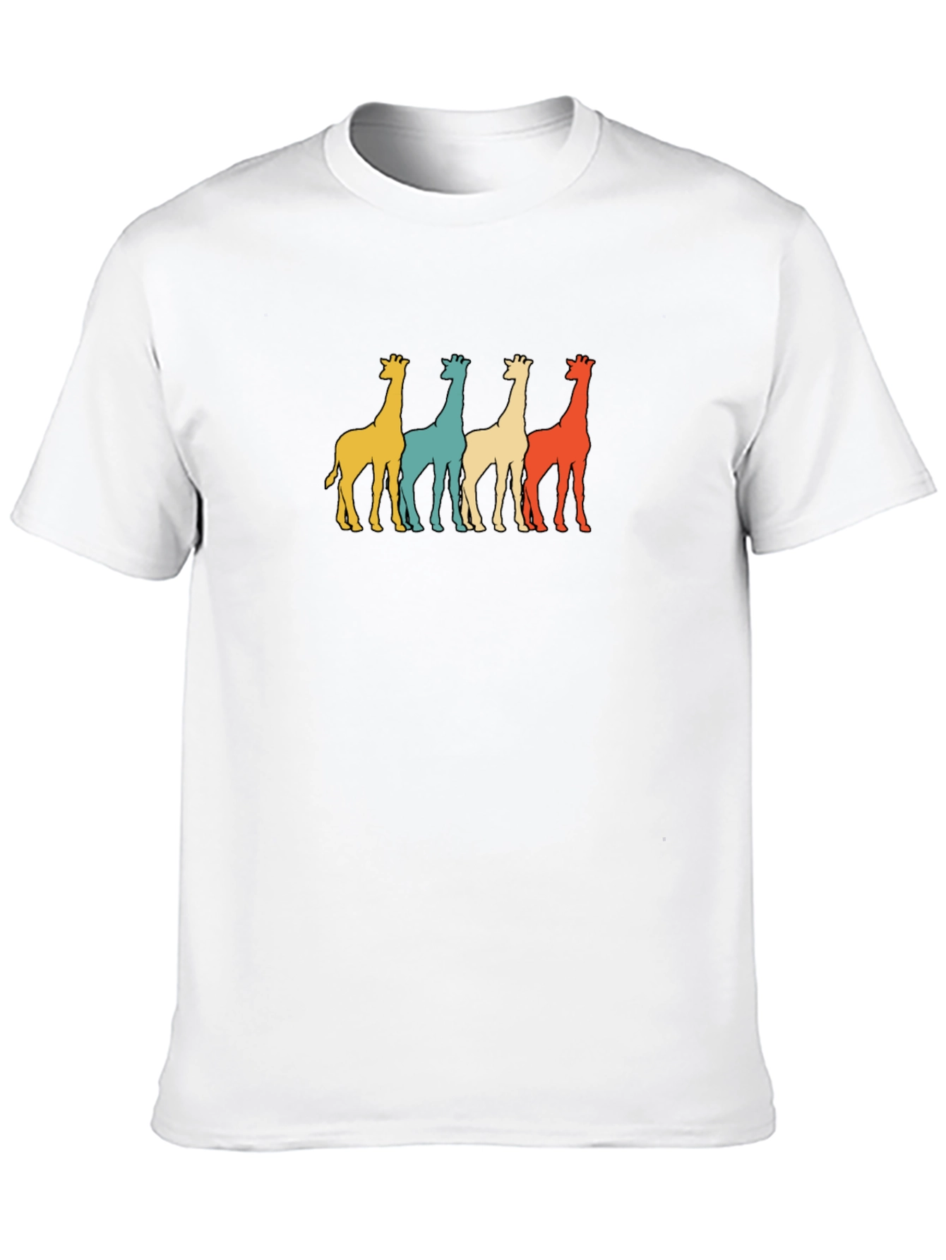 Retro Giraffe T-Shirt - Pop Art Style