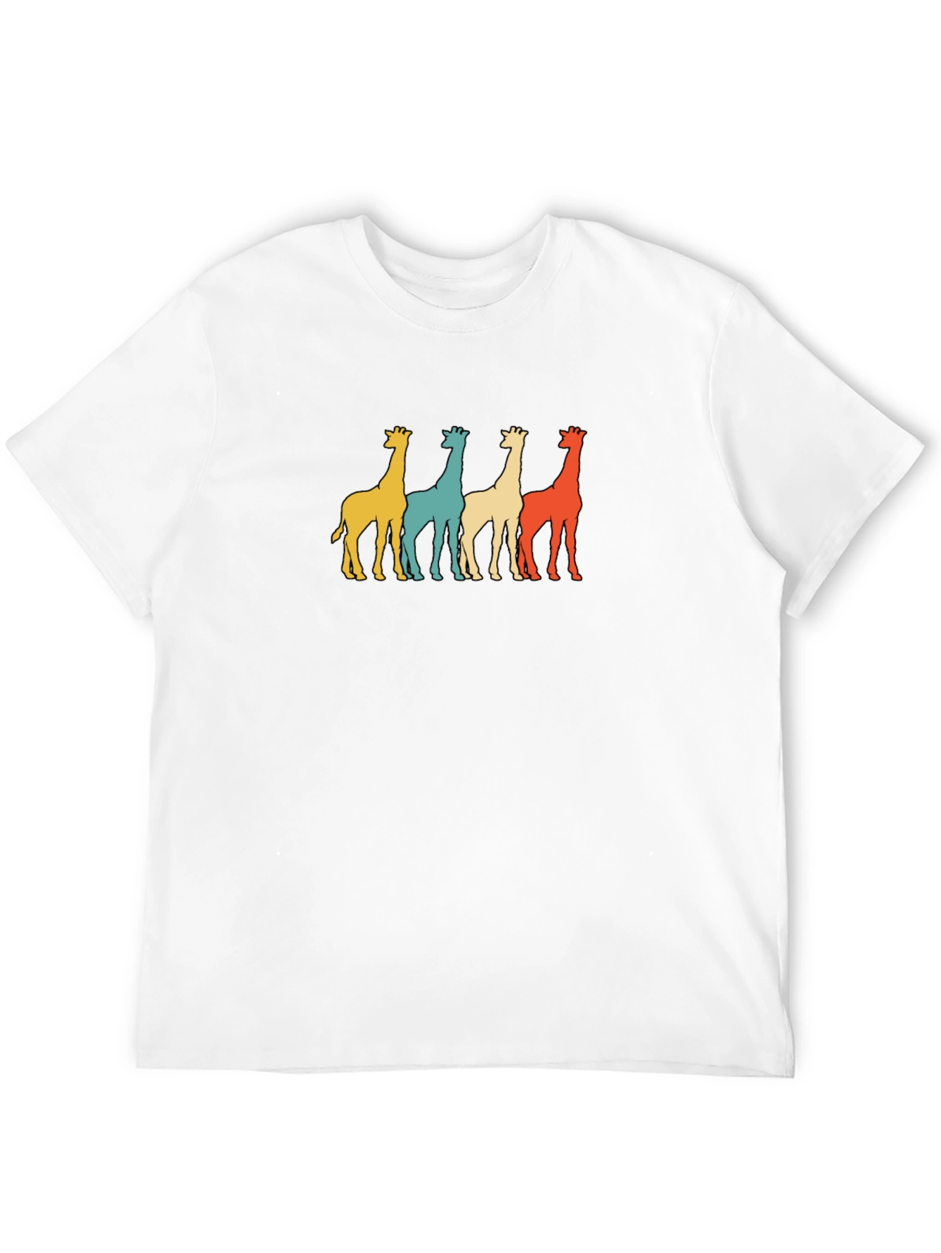 Retro Giraffe T-Shirt - Pop Art Style