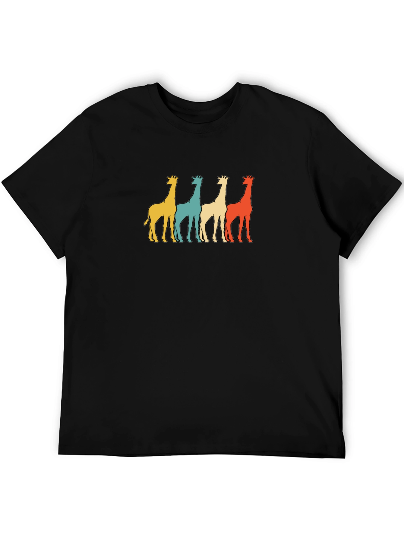 Retro Giraffe T-Shirt - Pop Art Style
