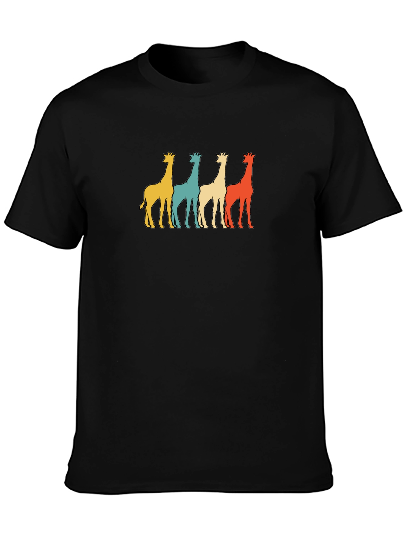 Retro Giraffe T-Shirt - Pop Art Style