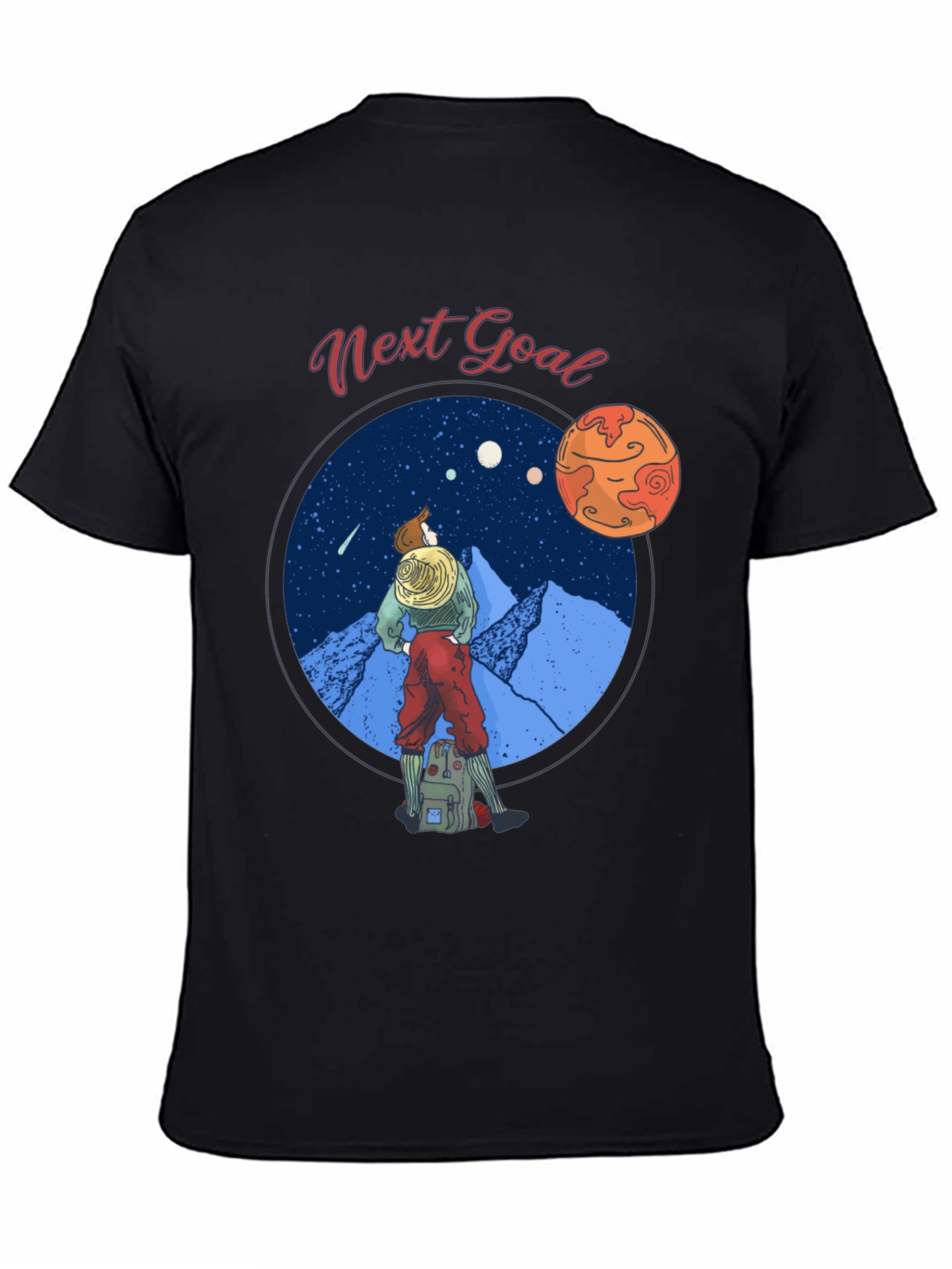 Next Goal Black Graphic Tee