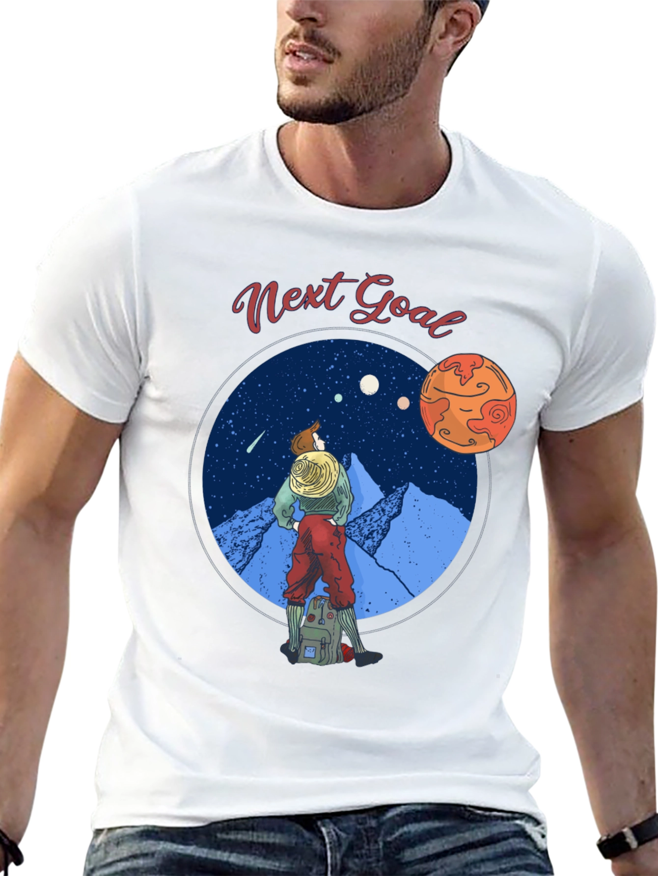 Next Goal Black Graphic Tee