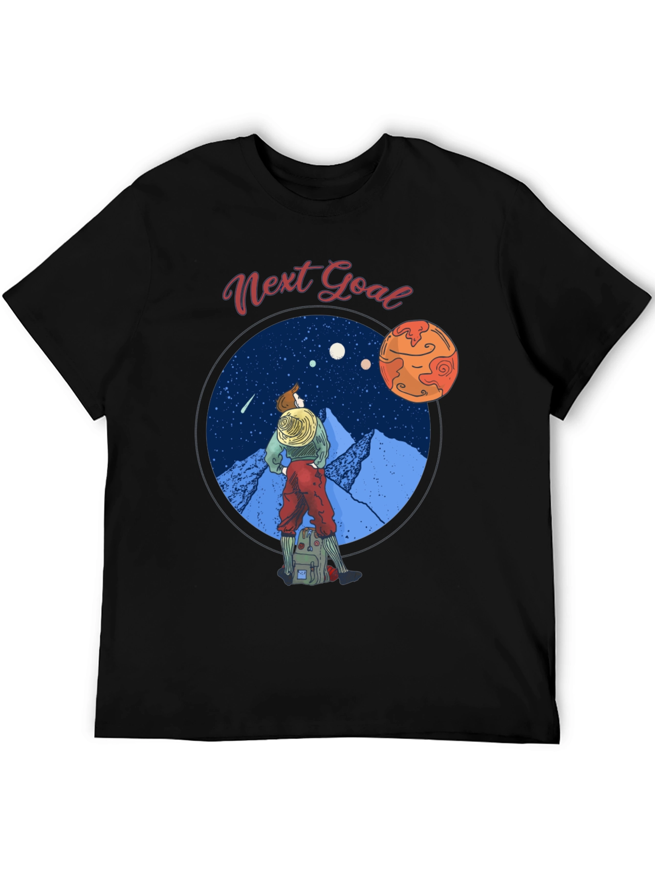 Next Goal Black Graphic Tee