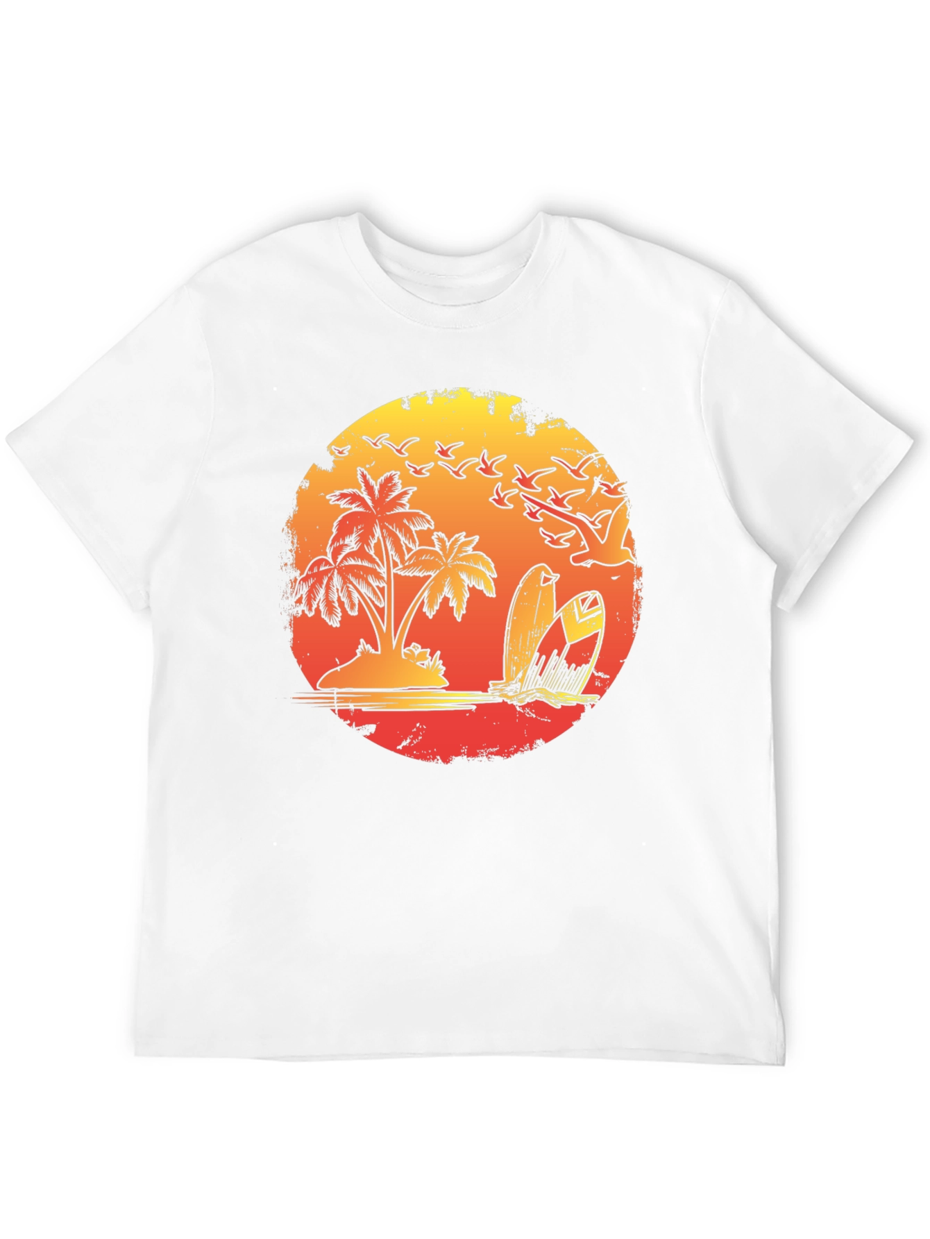 Sunset Beach Surf T-Shirt Tropical Island Tee
