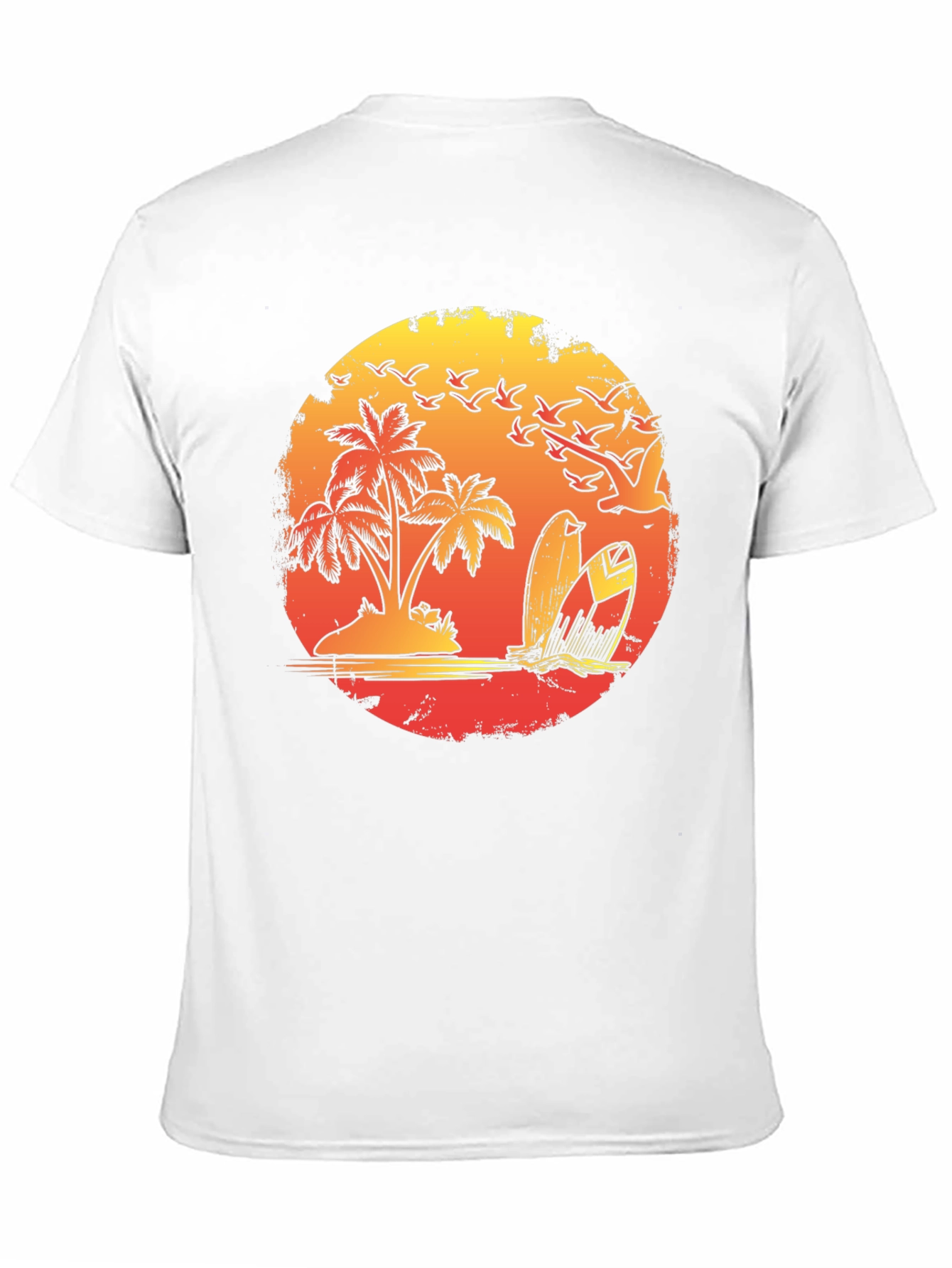 Sunset Beach Surf T-Shirt Tropical Island Tee