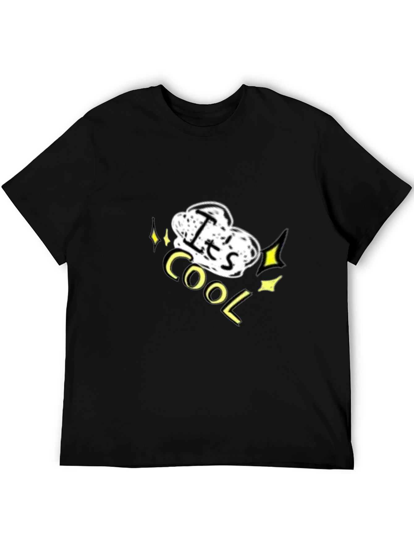 Its Cool Graphic Black T-Shirt